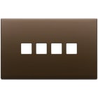 VIMAR SPA - VIW22684.4.12 Placca 4Mx4 Flat bronzo scuro spazz.