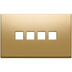 VIMAR SPA - VIW22684.4.82 PLACCA 4MX4 FLAT ORO