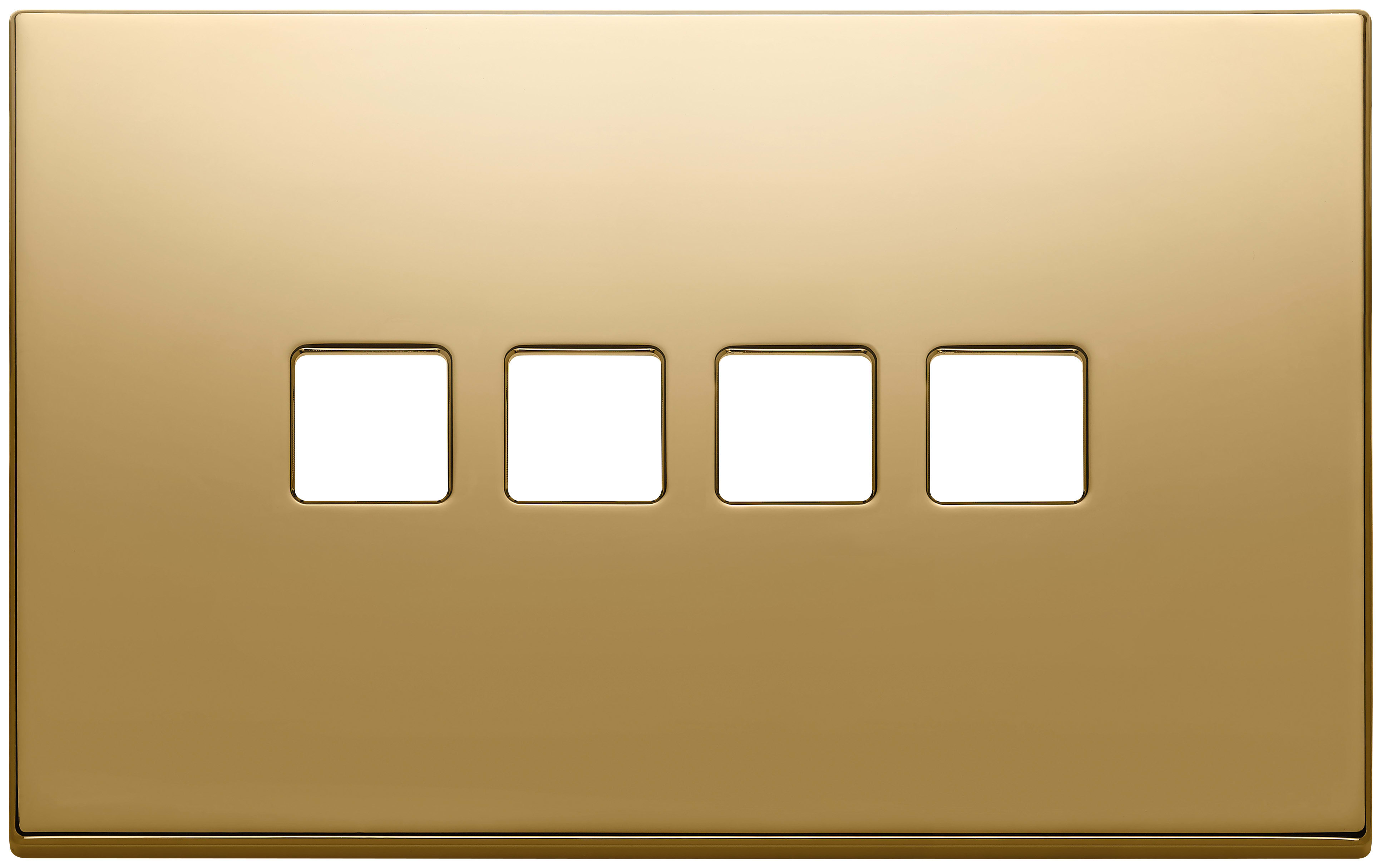 VIMAR SPA - VIW22684.4.82 PLACCA 4MX4 FLAT ORO