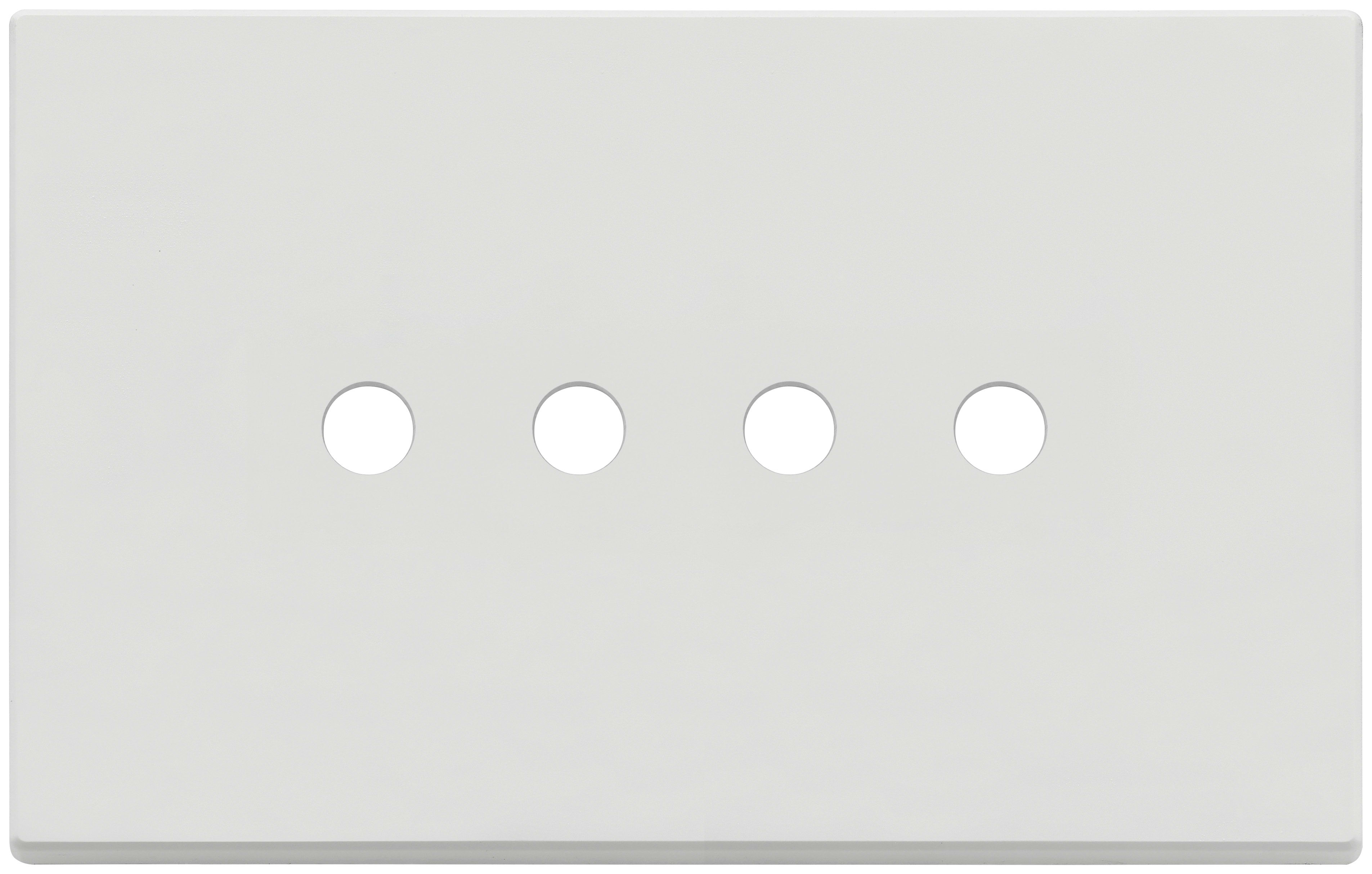 VIMAR SPA - VIW22684.RN.4.01 PLACCA 4MX4 TONDO BIANCO MATT