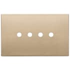 VIMAR SPA - VIW22684.RN.4.88 PLACCA 4MX4 TONDO ORO SATINATO