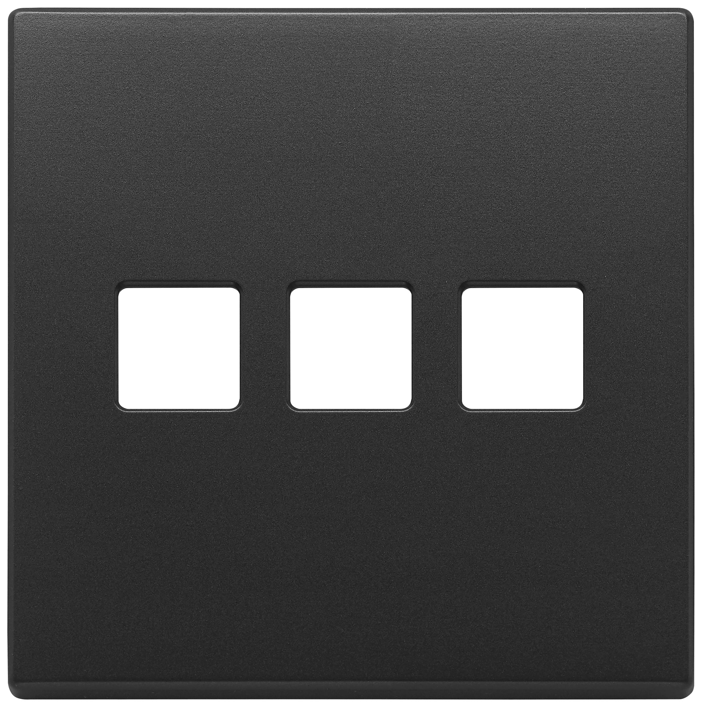 VIMAR SPA - VIW22685.3.03 Placca 3Mx3 BS Flat grigio antracite