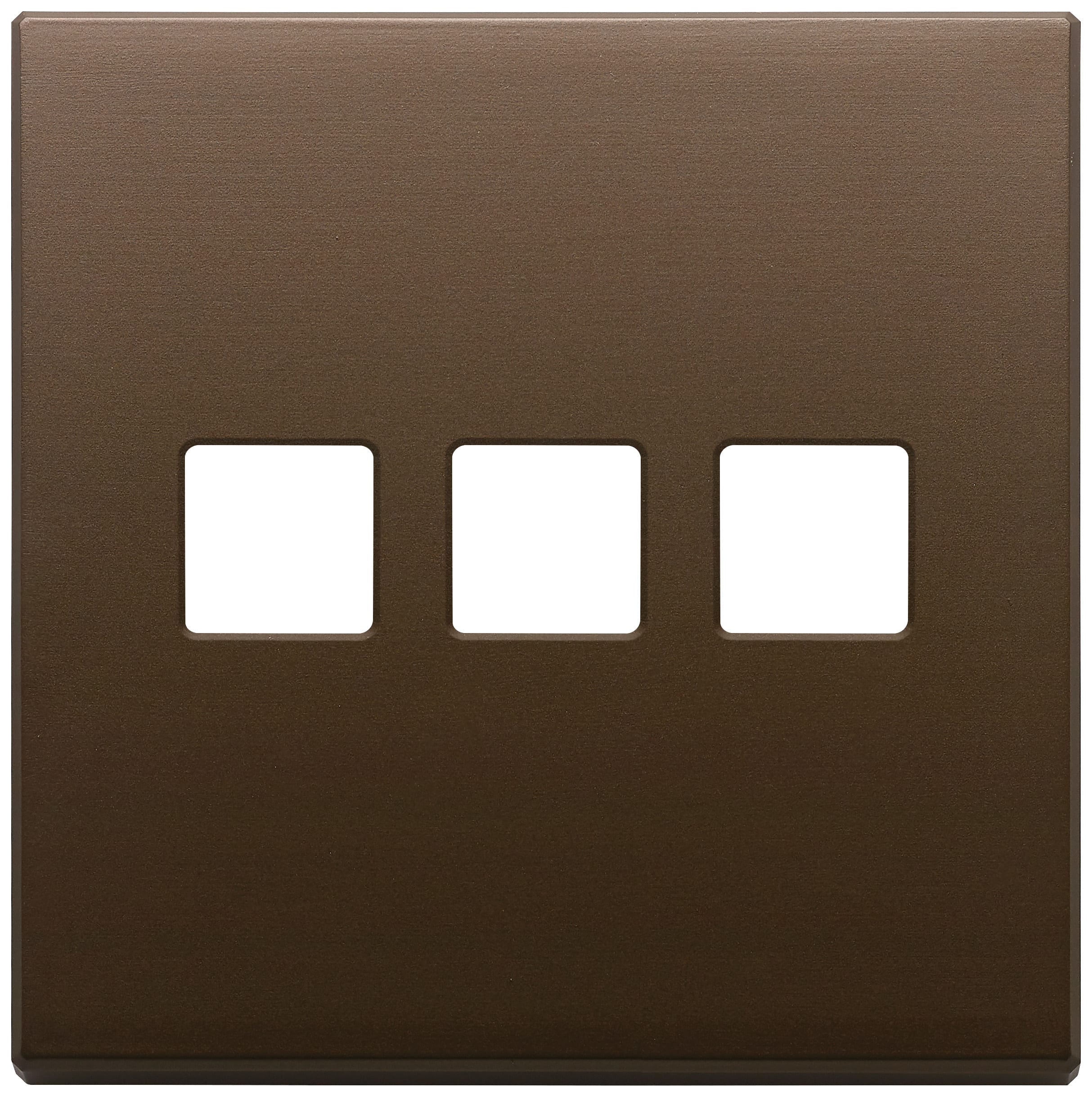 VIMAR SPA - VIW22685.3.12 PLACCA 3MX3 BS FLAT BRONZO SCURO SPAZZ.