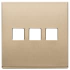 VIMAR SPA - VIW22685.3.88 PLACCA 3MX3 BS FLAT ORO SATINATO