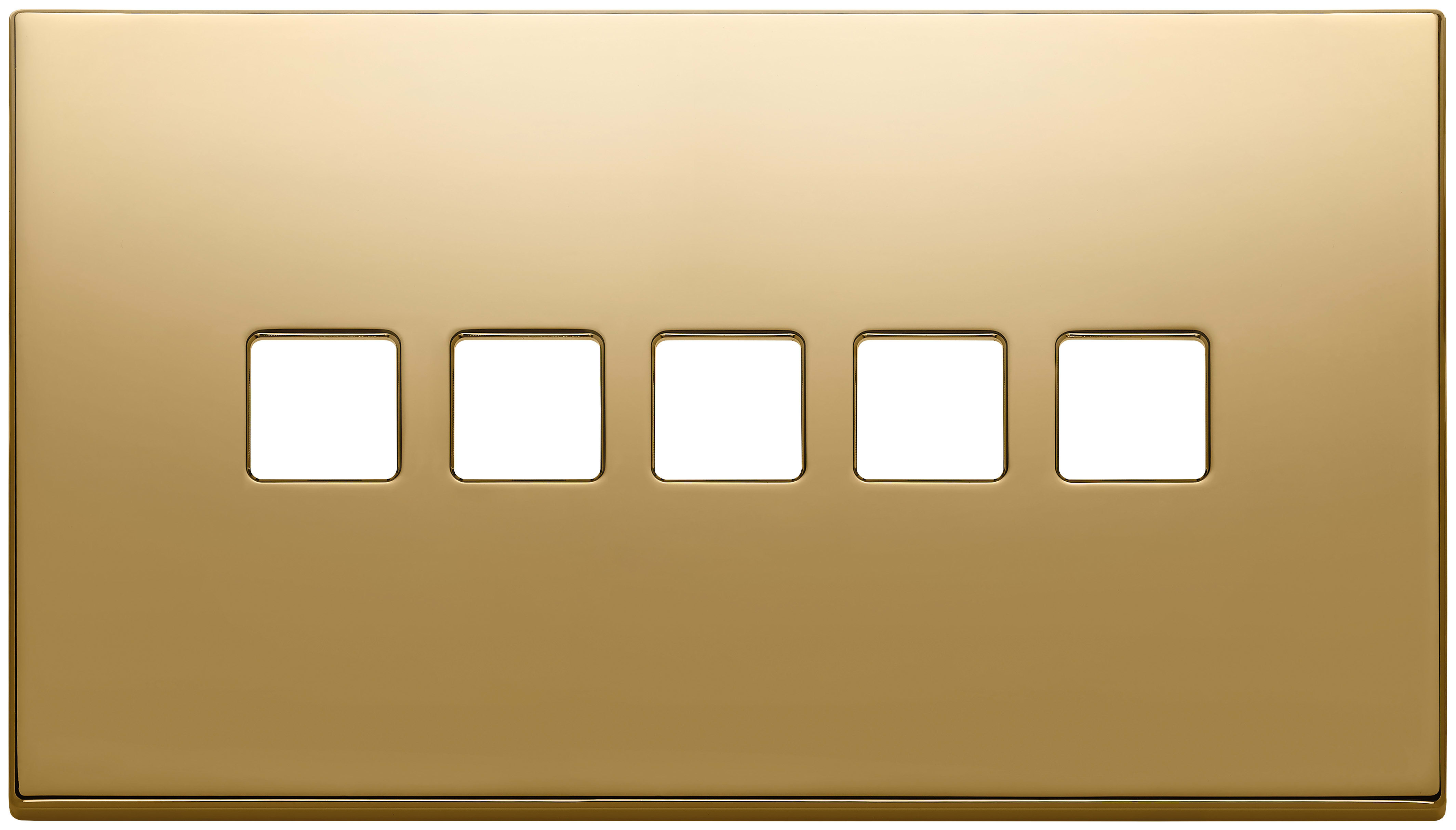 VIMAR SPA - VIW22689.5.82 Placca 5Mx5 BS Flat oro