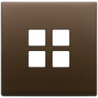 VIMAR SPA - VIW22692.12 Placca 2Mx4 Flat bronzo scuro spazz.