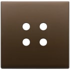 VIMAR SPA - VIW22692.RN.12 PLACCA 2MX4 TONDO BRONZO SCURO SPAZZ.