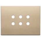 VIMAR SPA - VIW22693.RN.88 PLACCA 3MX6 TONDO ORO SATINATO
