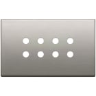 VIMAR SPA - VIW22694.RN.11 PLACCA 4MX8 TONDO NICHEL SPAZZOLATO