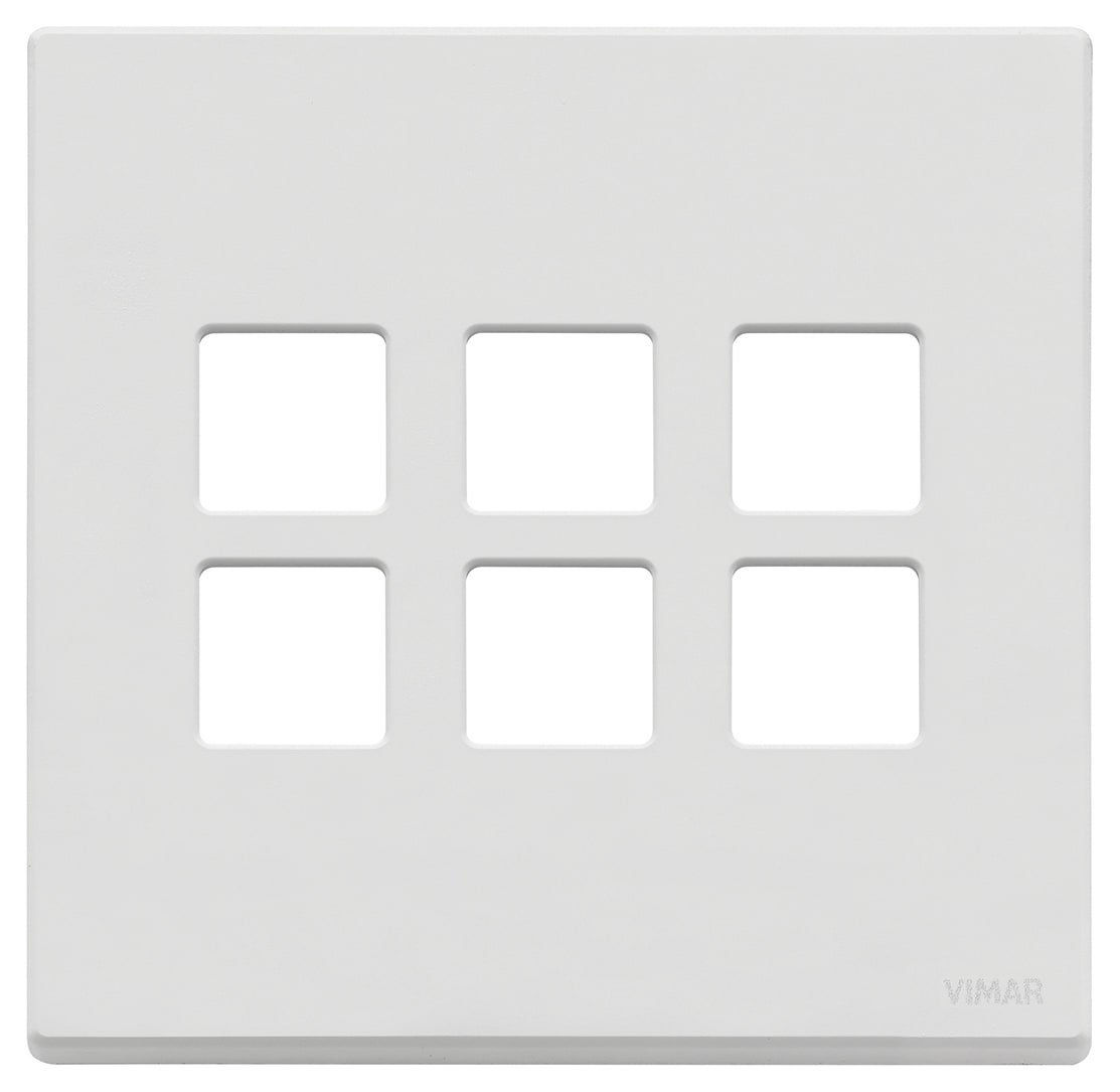 VIMAR SPA - VIW22695.01 PLACCA 3MX6 BS FLAT BIANCO MATT