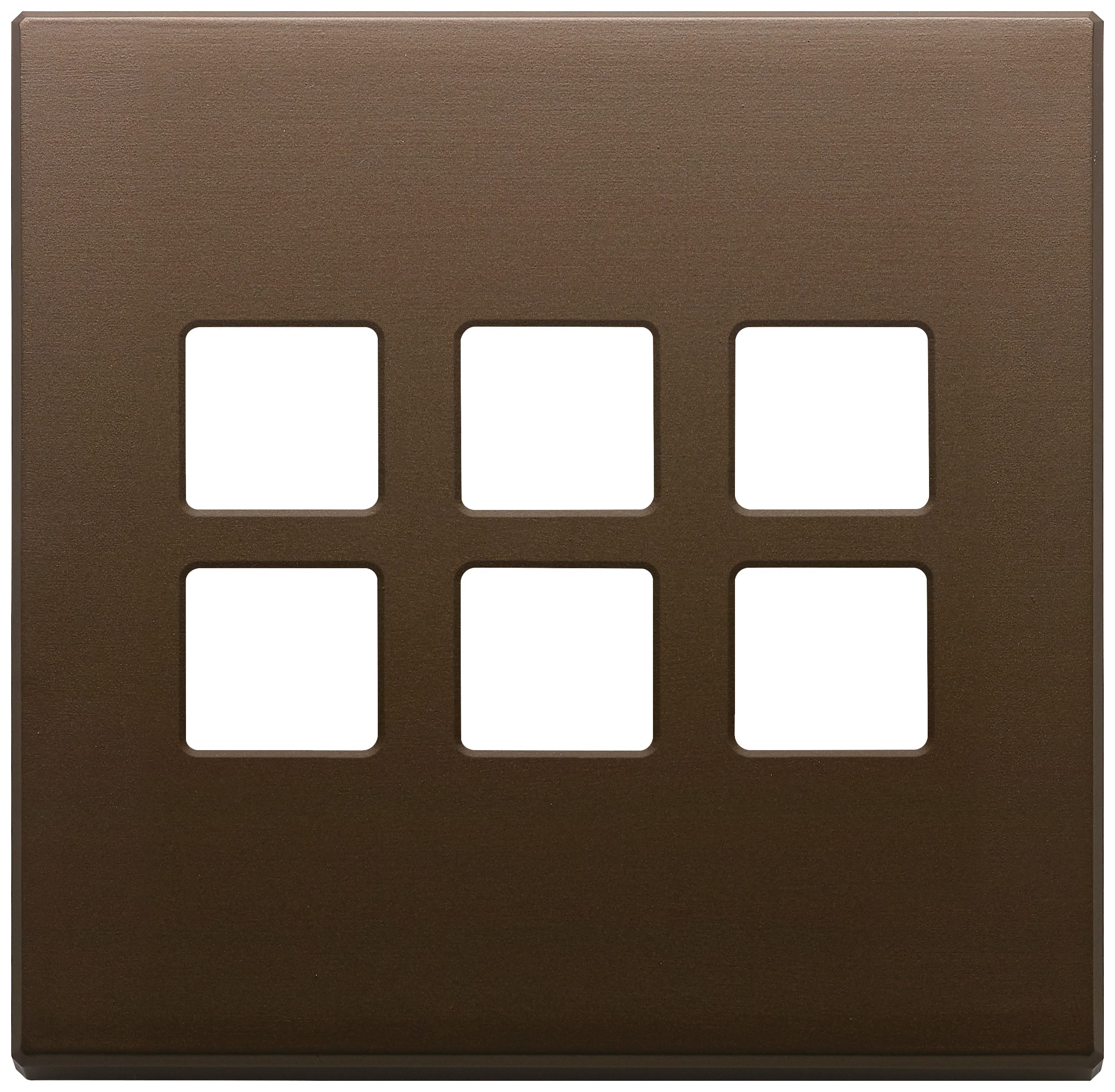 VIMAR SPA - VIW22695.12 PLACCA 3MX6 BS FLAT BRONZO SCURO SPAZZ.