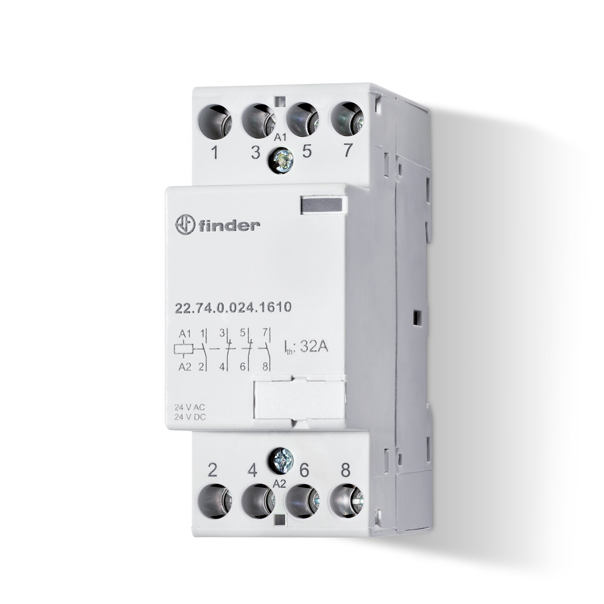 FINDER SPA - FIN227400241710 CONTATTORE 32A 4 CONTATTI 52MM