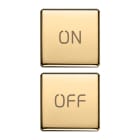VIMAR SPA - VIW22751.1.82 DUE TASTI FLAT SIMBOLI ON/OFF ORO