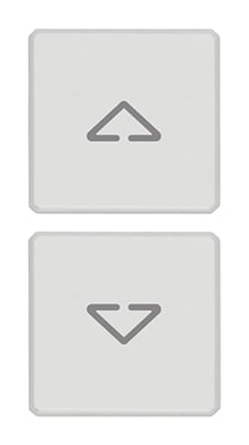 VIMAR SPA - VIW22751.2.01 DUE TASTI FLAT SIMBOLI FRECCE BIANCO