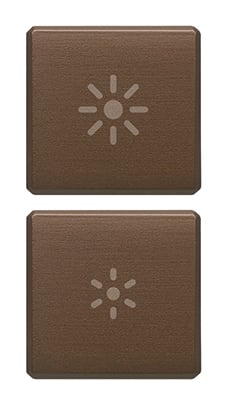 VIMAR SPA - VIW22751.3.12 DUE TASTI FLAT DIMMER BRONZO