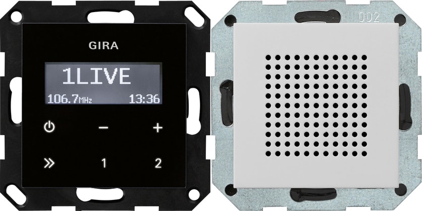 GIRA - GGI2280015 RADIO RDS IN ALTOPARL. SYSTEM 55 GRIGIO
