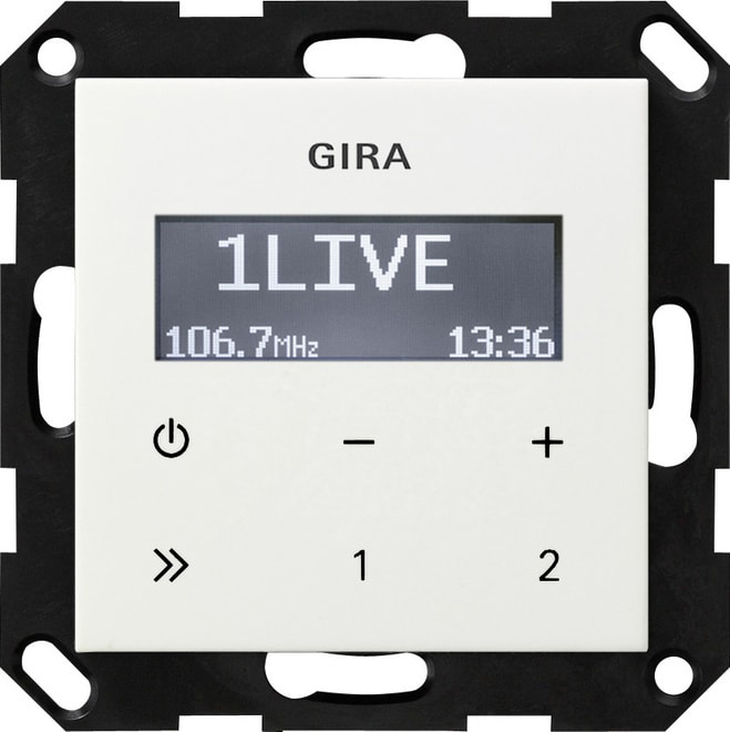 GIRA - GIR228403 RADIO RDS IN S/ALTOPARL. SYSTEM 55 BNC P