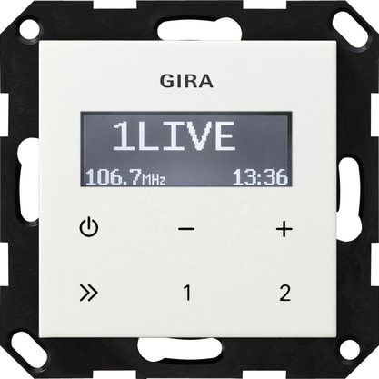 GIRA - GGI228403 RADIO RDS IN S/ALTOPARL. SYSTEM 55 BNC P