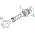 BM SPA - BMM2540L PRESS OTT NIK N40X1,5 IP68 FILETTO LUNGO