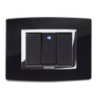 MASTER SRL - MST22VBS203 PLACCA VETRO NERO 3P. VITRA