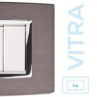 MASTER SRL - MST22VBS794 PLACCA ACCIAIO SPAZZOLATO 4P. VITRA