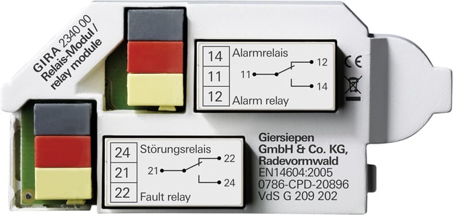 GIRA - GIR234000 MODULO RELE AVVIS. FUMO DUAL AVVISATORE