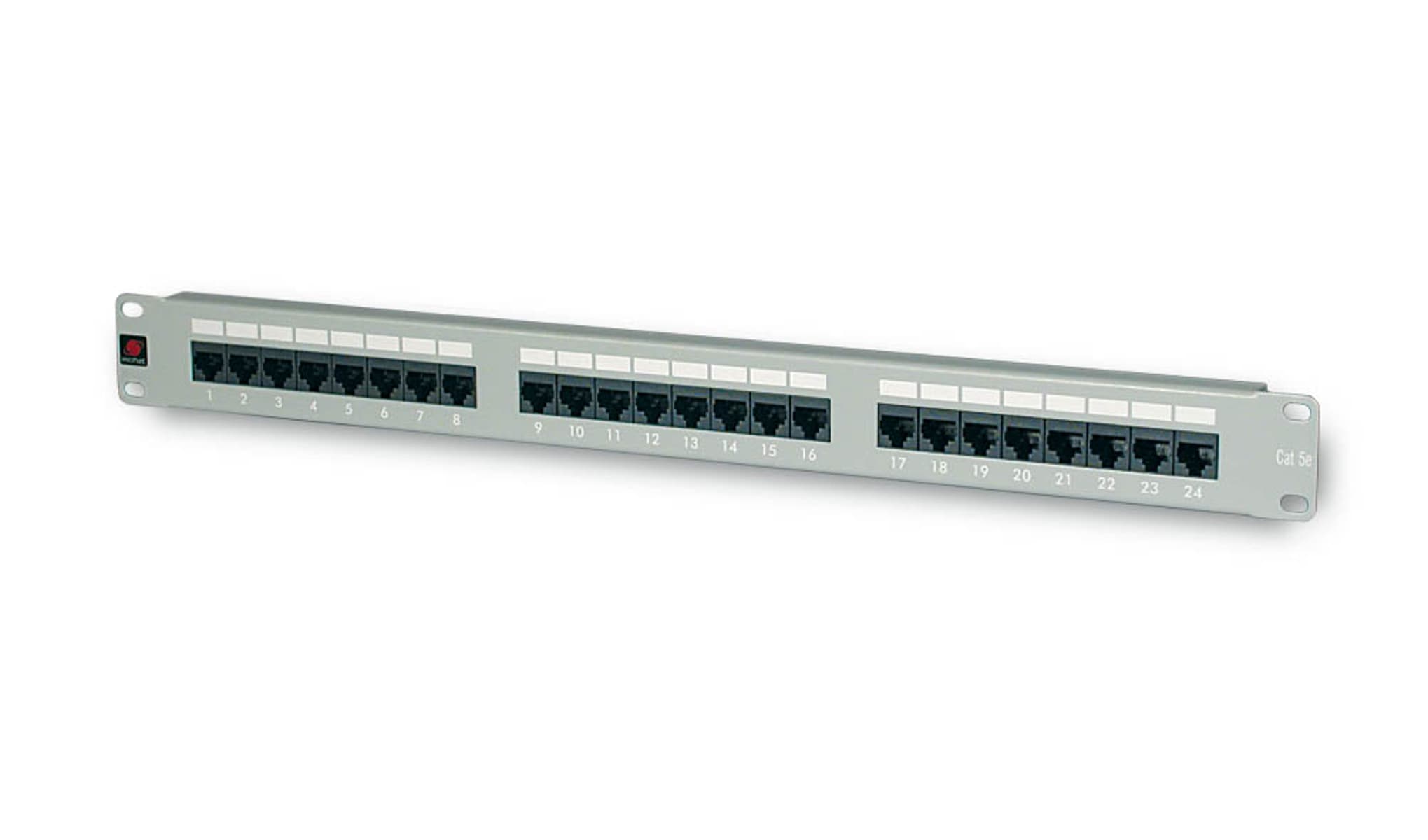 FANTON SRL - FME23422 PANNELLO CAT.5E UTP 1U 24P.COMPLETO GR