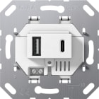 GIRA - GIR234900 ALIM.TENS.USB 2-C TIPO A/C MODULO BIANCO