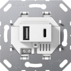 GIRA - GGI234900 ALIM.TENS.USB 2-C TIPO A/C MODULO BIANCO
