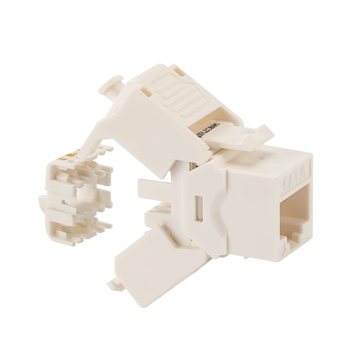 FANTON SRL - FME23713 PRESA RJ45 CAT.6 UTP 180° TOOLLESS BI