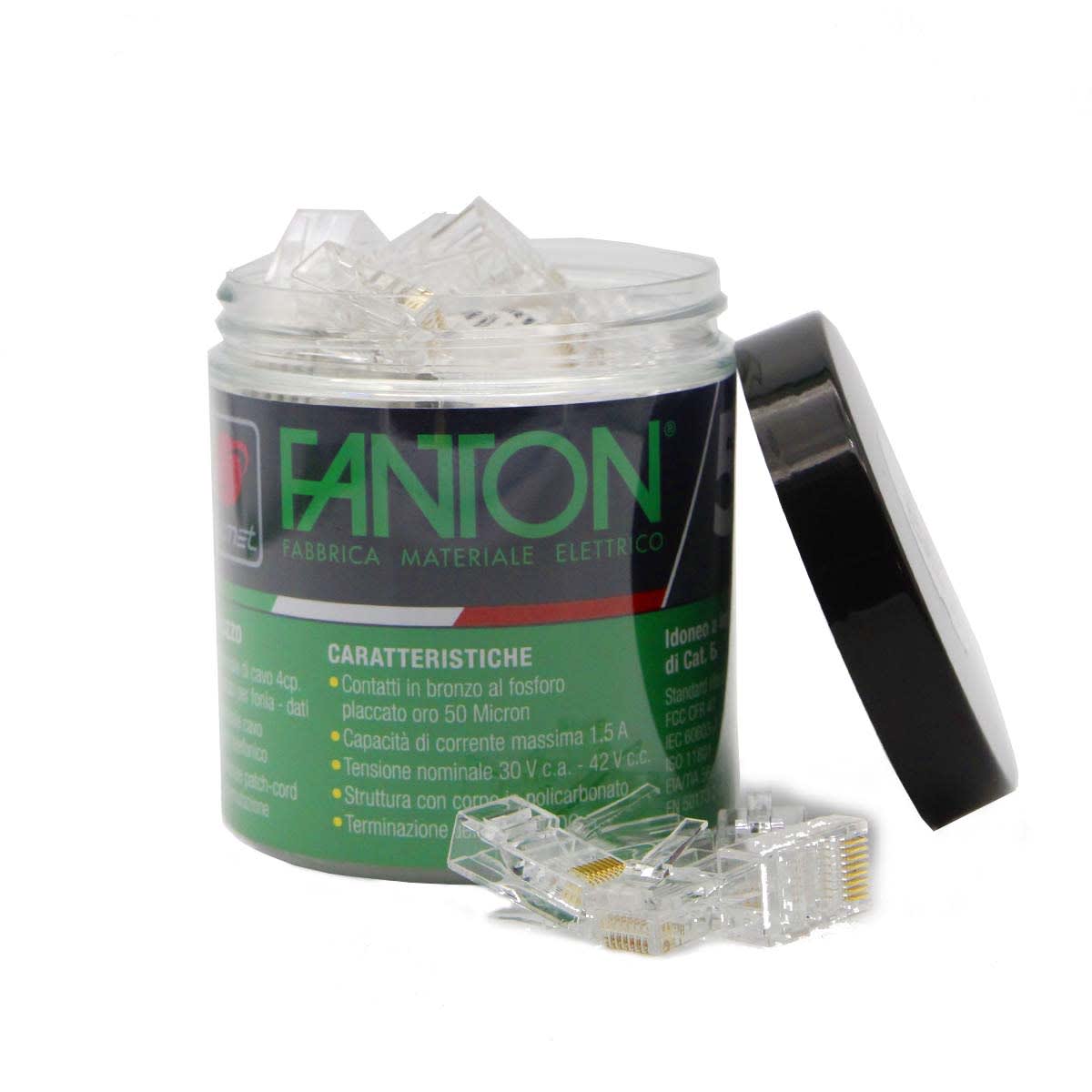 FANTON SRL - FME23727PB KIT 50 PLUG RJ45 CAT.6 UTP PAS.+10C/PL