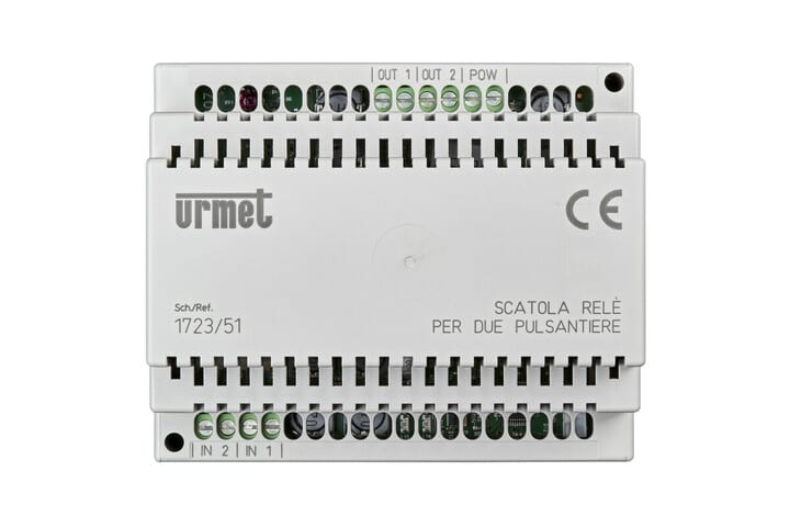 URMET SPA - UTD1723/51 SCATOLA RELE X 2 PULSANTIERE