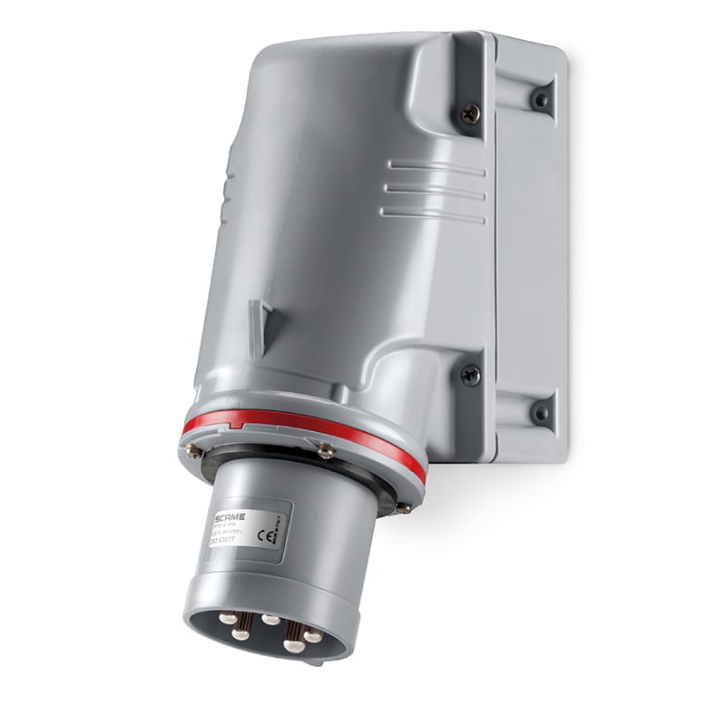SCAME PARRE SPA - SCA240.6397T SPINA DA PARETE IP44 3P+N+T 63A 346-415V