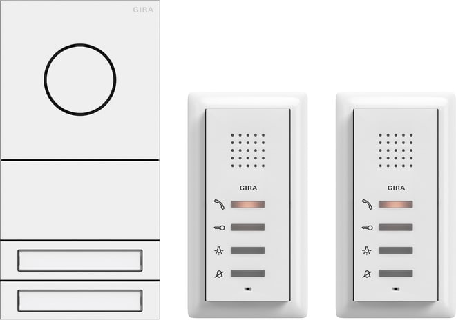 GIRA - GGI2407902 PACCHETTO BIFAMIL. AUDIO SYSTEM 106 BNC