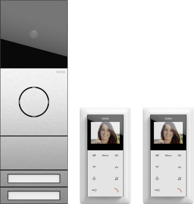 GIRA - GIR2417000 PACCHETTO BIFAMIL. VIDEO SYSTEM 106 ACCI