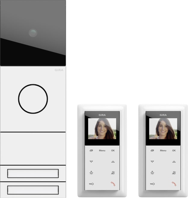 GIRA - GIR2417902 PACCHETTO BIFAMIL. VIDEO SYSTEM 106 BNC