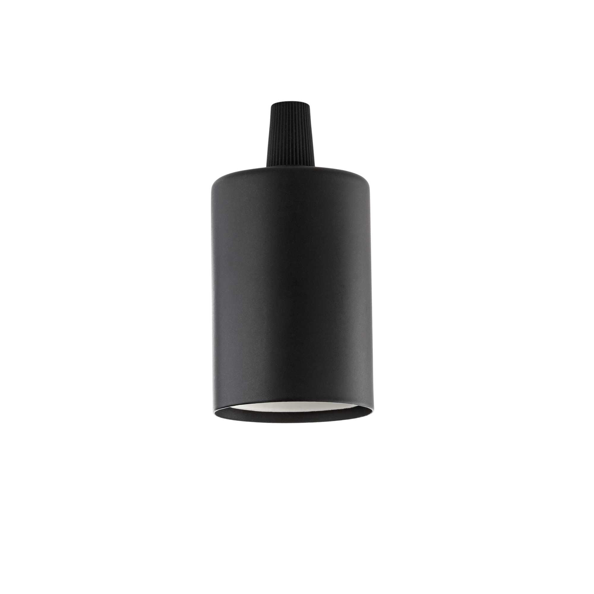 IDEAL LUX SRL - IUX242576 PORTALAMPADA E27 LISCIO NERO