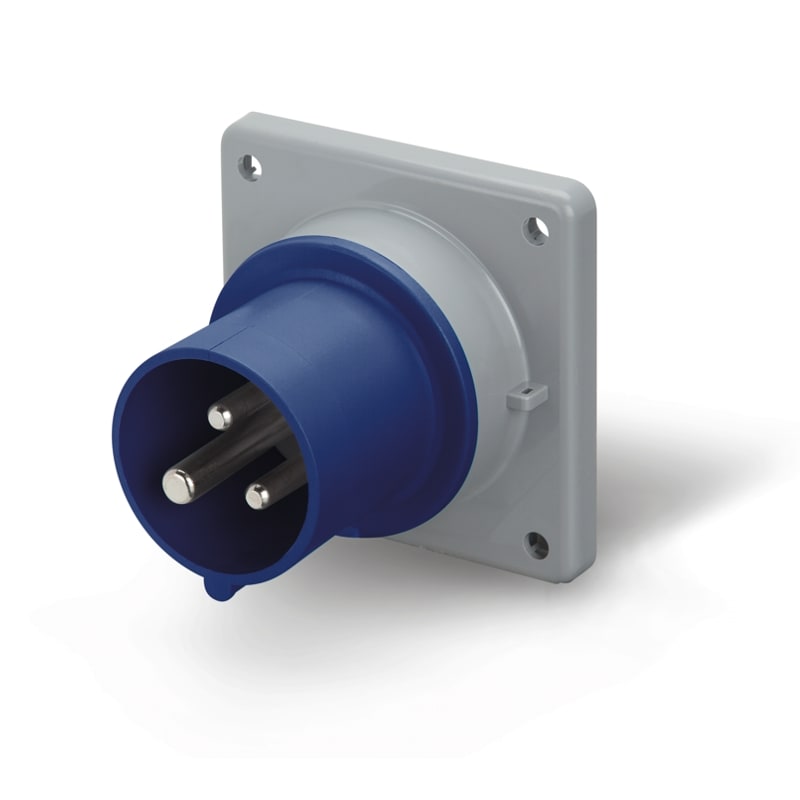 SCAME PARRE SPA - SCA243.1693 SPINA DA INCASSO 16A 2P+T 6H IP44/IP54