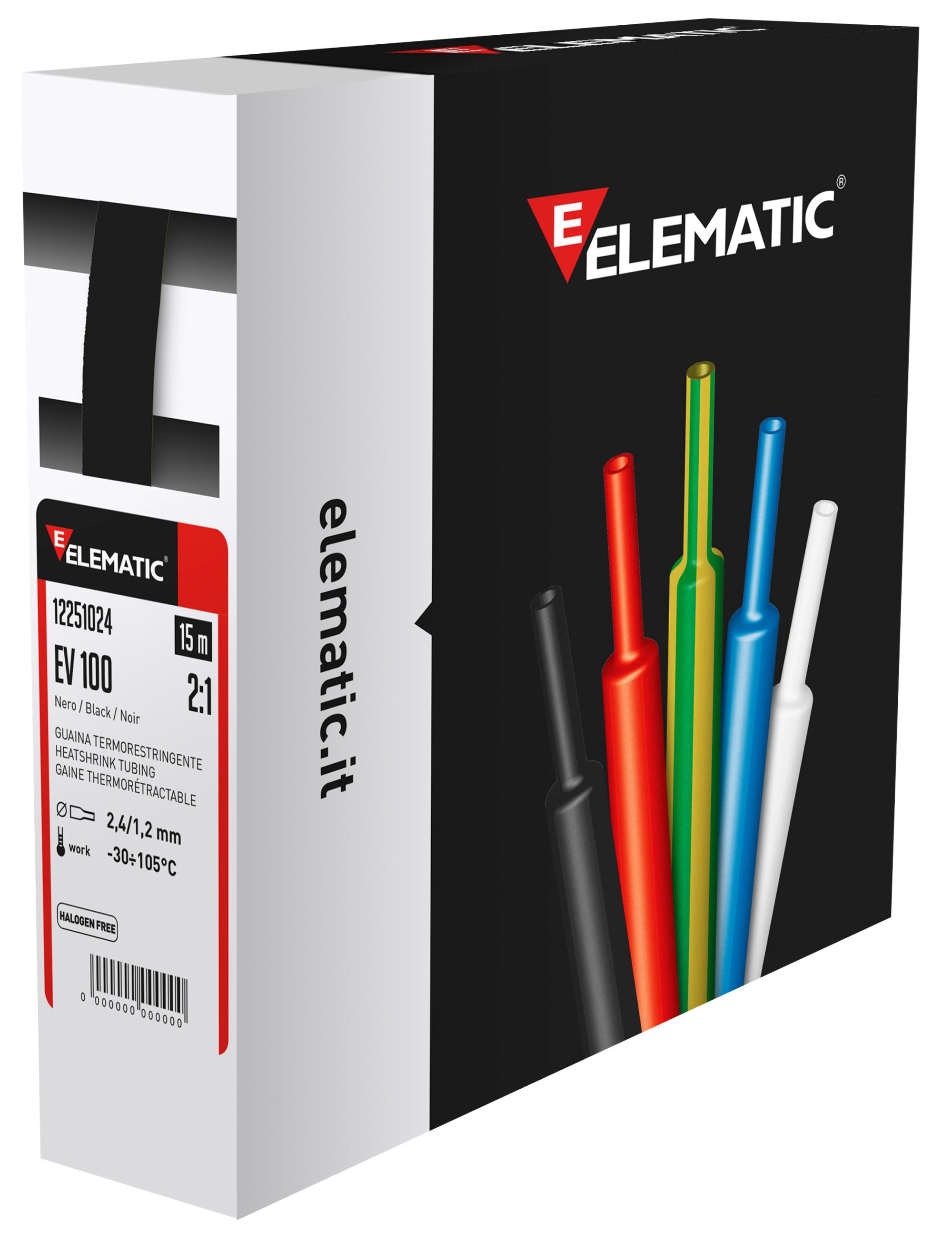 ELEMATIC SPIT - ITP12251190 GUAINA EV100 NERA 19,1 SCATOLA