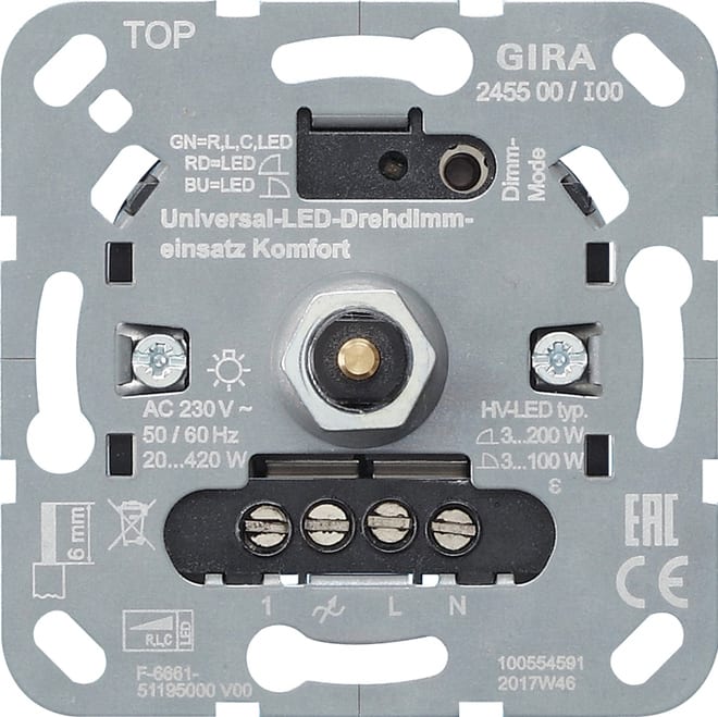 GIRA - GGI245500 MOD.DIM.ROT.LED UNIV. S3000 KOMFORT