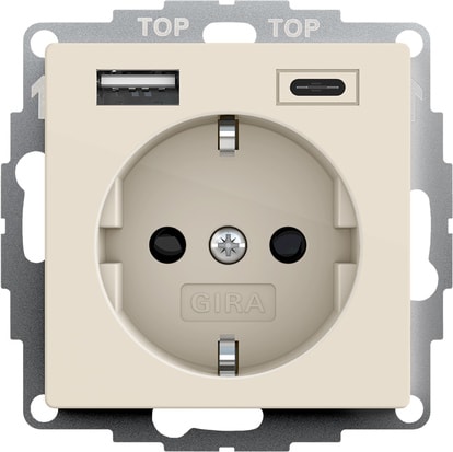 GIRA - GIR245901 SCHUKO SH TENSIONE ALIM. USB 2X TIPO A/C