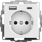 GIRA - GGI245927 SCHUKO SP ALIM.TENS.USB 2-C TIPO A/C