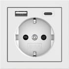 GIRA - GGI245970 SCHUKO SP ALIM.TENS.USB 2-C TIPO A/C