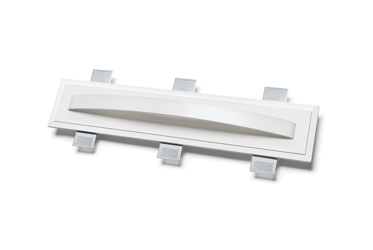 BELFIORE SRL - NVT2486B-4003 Lampada in ALUMITE e CRISTALY con parte elettrica a LED a incasso a parete dal design essenziale con luce biemissione.