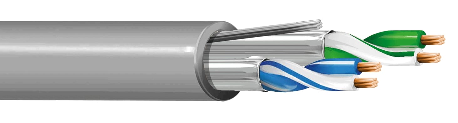 ITC INDUSTRIA TECNIC - ITC24F7YGRB500 2X2 AWG24 FLEX FTP RS-232 PVC GR B.500 E