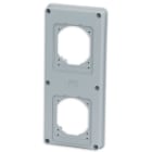 MASTER SRL - MST24S4008 FLANGIA PER 2 PRESE INCASSO 16/32A