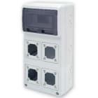 MASTER SRL - MST24S5008 SCAT.ESTERNA 4 PRESE INCASSO 8 MODULI