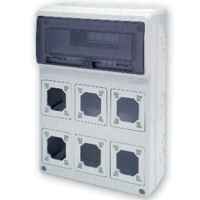 MASTER SRL - MST24S5009 SCAT.ESTERNA 6 PRESE INCASSO 13 MODULI