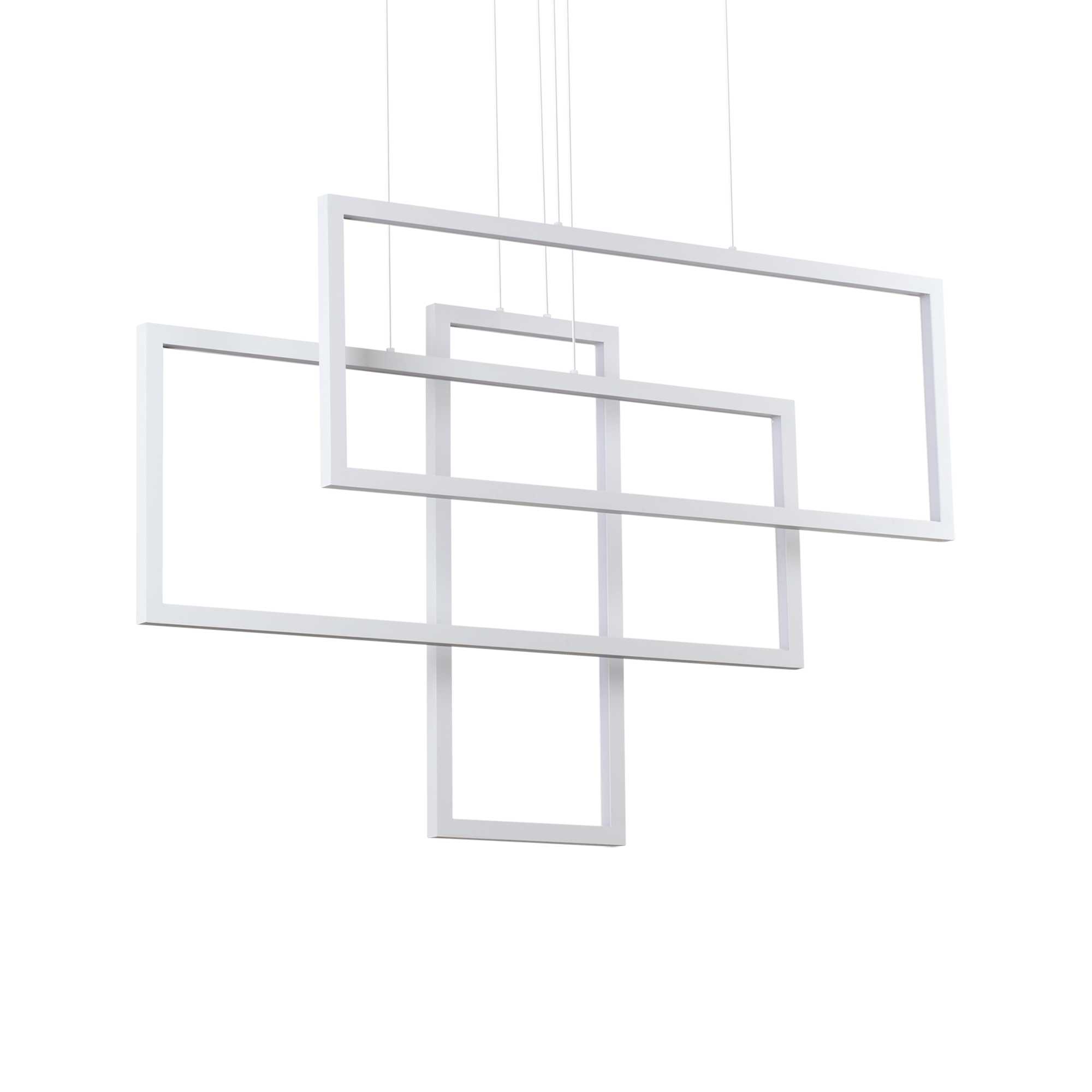 IDEAL LUX SRL - IUX253589 FRAME SP RETTANGOLO BIANCO 3000K