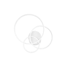 IDEAL LUX SRL - IUX255019 FRAME PL CERCHIO BIANCO 3000K